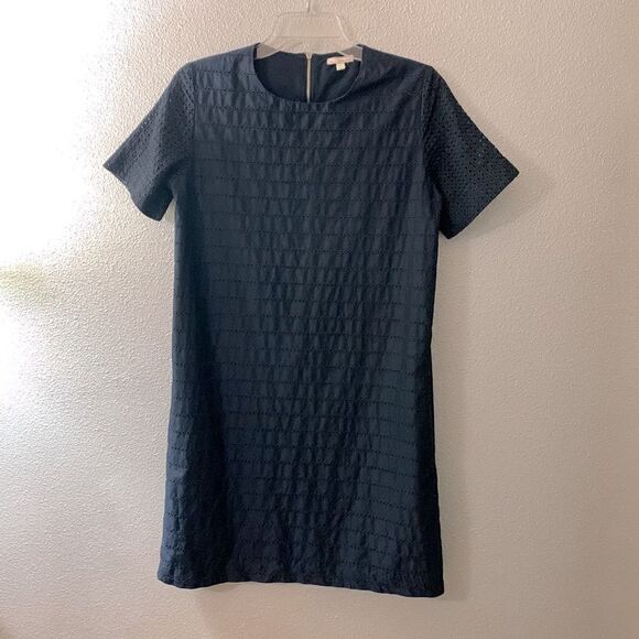 🟢3 items for $20—-GAP eyelet dress shift short sleeve zip back pockets lined - Picture 10 of 10